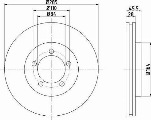 HELLA 8DD 355 106-251 - Kočioni disk www.molydon.hr