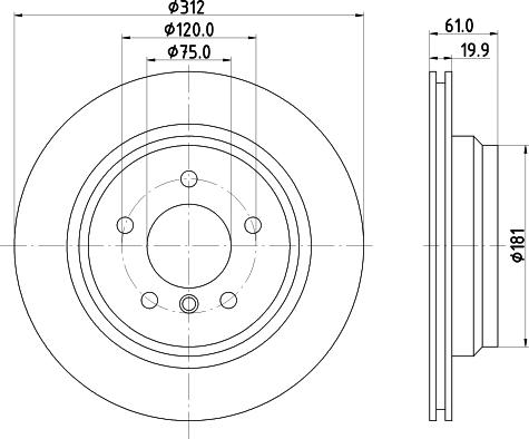 HELLA 8DD 355 106-791 - Kočioni disk www.molydon.hr