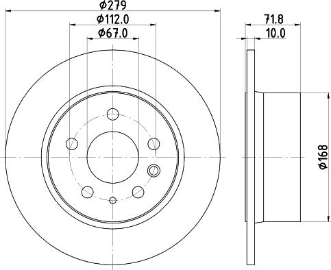 HELLA 8DD 355 100-991 - Kočioni disk www.molydon.hr