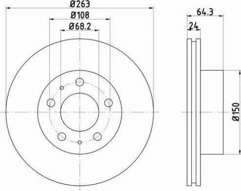 HELLA 8DD 355 100-461 - Kočioni disk www.molydon.hr