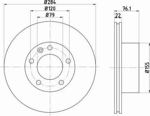 HELLA 8DD 355 100-501 - Kočioni disk www.molydon.hr