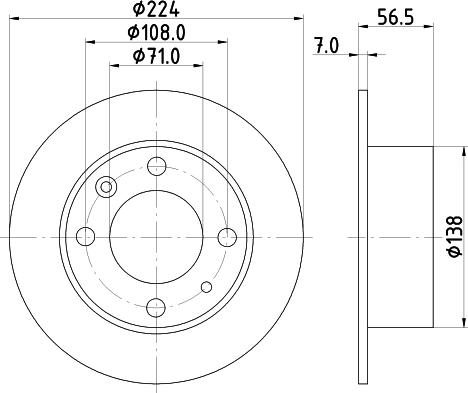 HELLA 8DD 355 100-681 - Kočioni disk www.molydon.hr