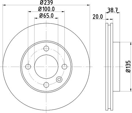 HELLA 8DD 355 100-192 - Kočioni disk www.molydon.hr