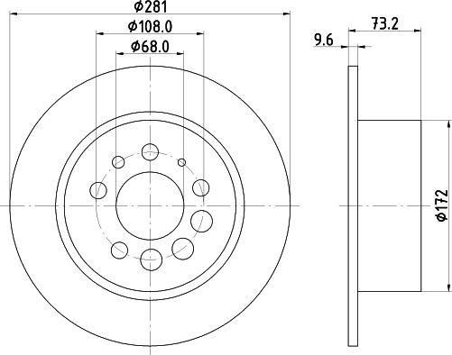 HELLA 8DD 355 100-891 - Kočioni disk www.molydon.hr