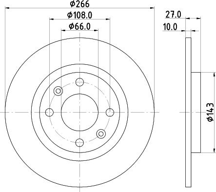 HELLA 8DD 355 100-851 - Kočioni disk www.molydon.hr