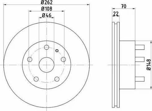 HELLA 8DD 355 100-881 - Kočioni disk www.molydon.hr