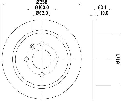 HELLA 8DD 355 100-351 - Kočioni disk www.molydon.hr