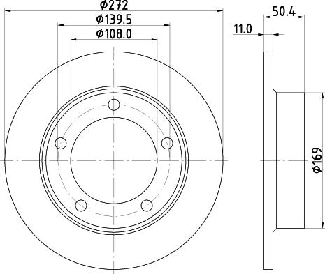 HELLA 8DD 355 100-381 - Kočioni disk www.molydon.hr