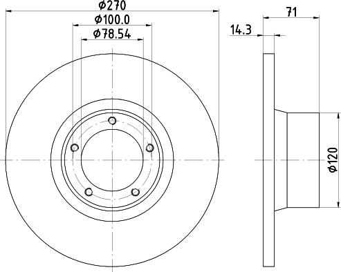 HELLA 8DD 355 100-291 - Kočioni disk www.molydon.hr