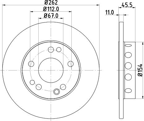 HELLA 8DD 355 100-741 - Kočioni disk www.molydon.hr