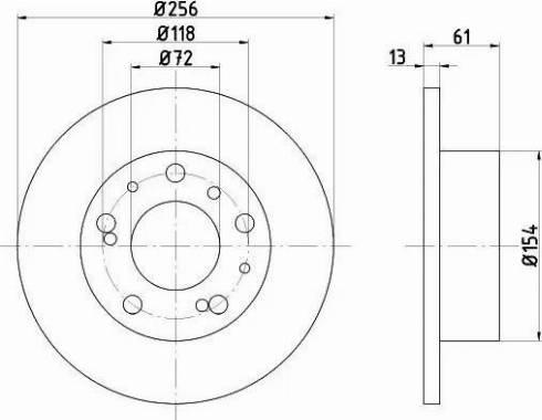 HELLA 8DD 355 100-701 - Kočioni disk www.molydon.hr