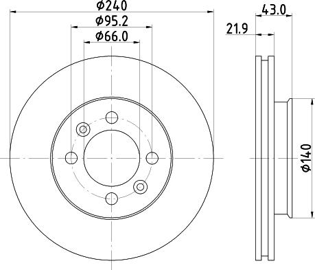 HELLA 8DD 355 101-901 - Kočioni disk www.molydon.hr