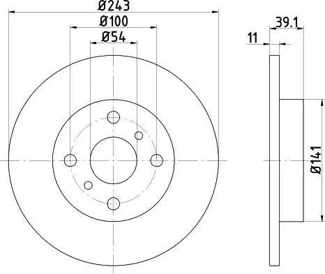 HELLA 8DD 355 101-441 - Kočioni disk www.molydon.hr