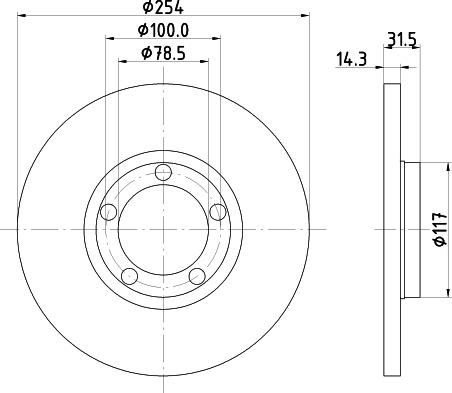 HELLA 8DD 355 101-401 - Kočioni disk www.molydon.hr