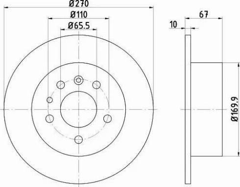 HELLA 8DD 355 101-431 - Kočioni disk www.molydon.hr