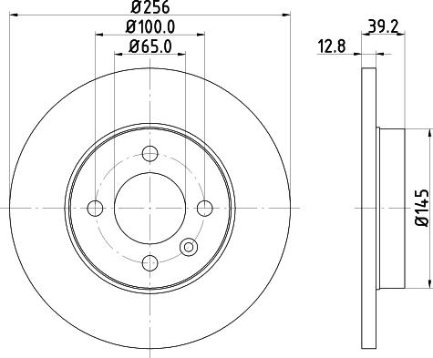 HELLA 8DD 355 101-641 - Kočioni disk www.molydon.hr