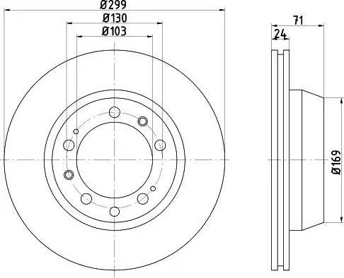 HELLA 8DD 355 101-821 - Kočioni disk www.molydon.hr