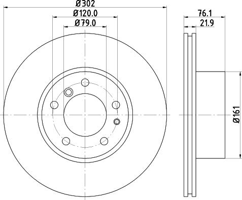 HELLA 8DD 355 101-712 - Kočioni disk www.molydon.hr