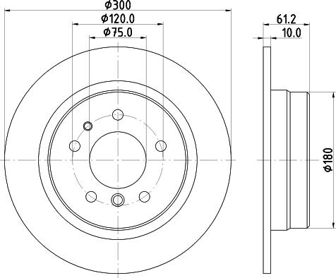 HELLA 8DD 355 101-731 - Kočioni disk www.molydon.hr