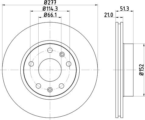 HELLA 8DD 355 108-902 - Kočioni disk www.molydon.hr