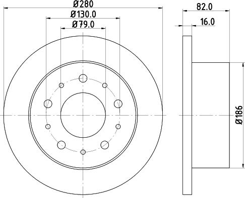 HELLA 8DD 355 108-981 - Kočioni disk www.molydon.hr