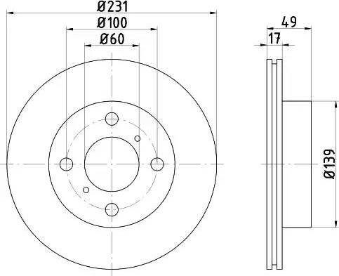 HELLA 8DD 355 108-571 - Kočioni disk www.molydon.hr