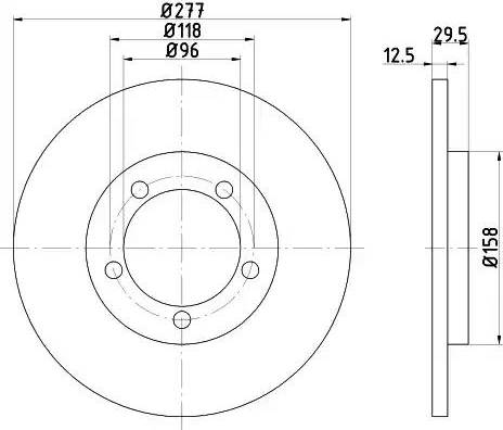 HELLA 8DD 355 108-671 - Kočioni disk www.molydon.hr