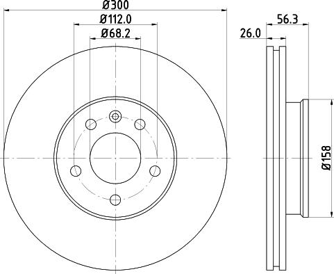 HELLA 8DD 355 108-081 - Kočioni disk www.molydon.hr