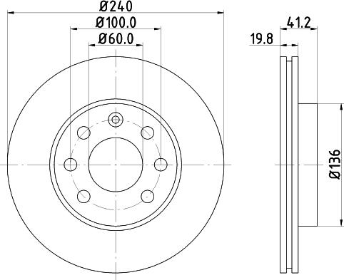 HELLA 8DD 355 108-331 - Kočioni disk www.molydon.hr