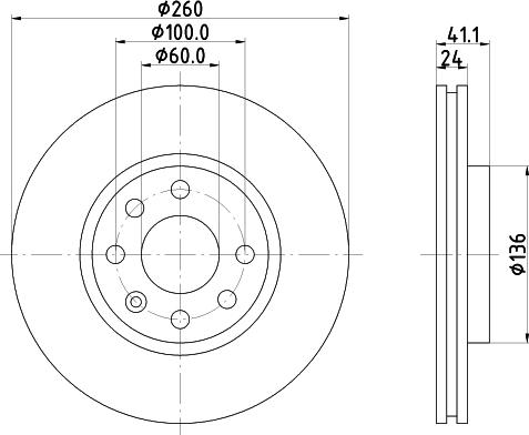 HELLA 8DD 355 108-271 - Kočioni disk www.molydon.hr