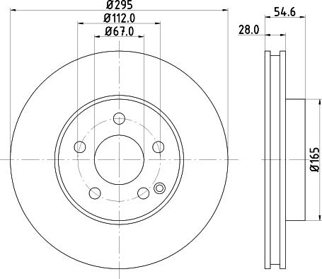 HELLA 8DD 355 108-781 - Kočioni disk www.molydon.hr