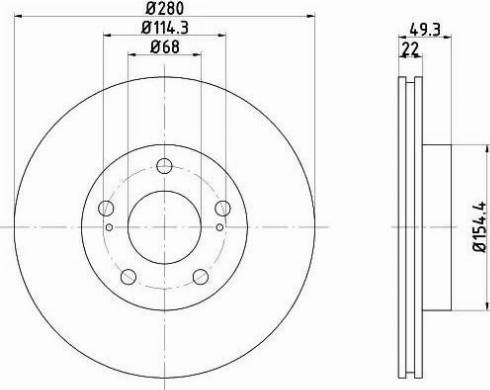 HELLA 8DD 355 103-991 - Kočioni disk www.molydon.hr