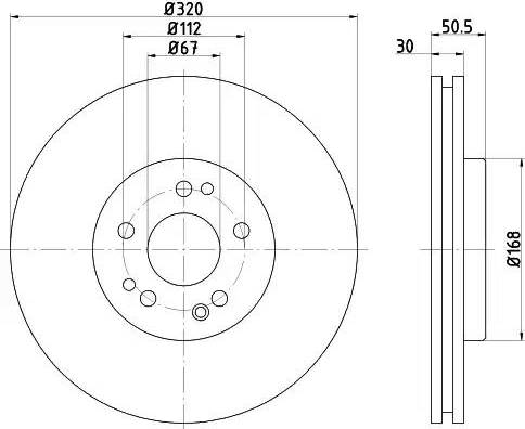 HELLA 8DD 355 103-411 - Kočioni disk www.molydon.hr