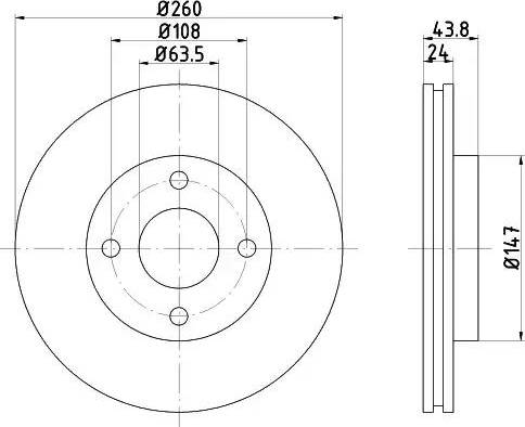 HELLA 8DD 355 103-431 - Kočioni disk www.molydon.hr