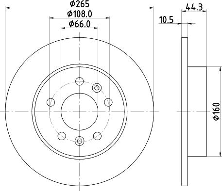 HELLA 8DD 355 103-531 - Kočioni disk www.molydon.hr