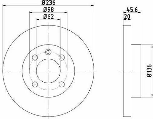 HELLA 8DD 355 103-571 - Kočioni disk www.molydon.hr