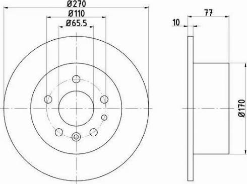 HELLA 8DD 355 103-641 - Kočioni disk www.molydon.hr