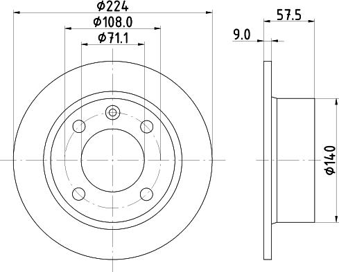 HELLA 8DD 355 103-011 - Kočioni disk www.molydon.hr