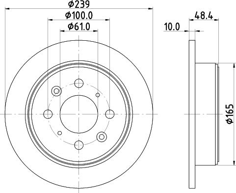 HELLA 8DD 355 103-111 - Kočioni disk www.molydon.hr