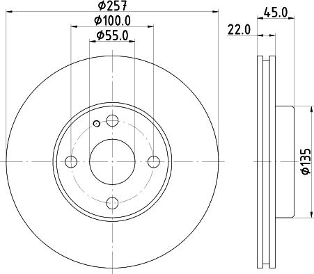 HELLA 8DD 355 103-181 - Kočioni disk www.molydon.hr