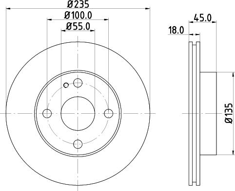 HELLA 8DD 355 103-171 - Kočioni disk www.molydon.hr