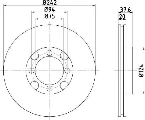 HELLA 8DD 355 103-201 - Kočioni disk www.molydon.hr