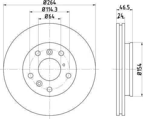 HELLA 8DD 355 103-211 - Kočioni disk www.molydon.hr