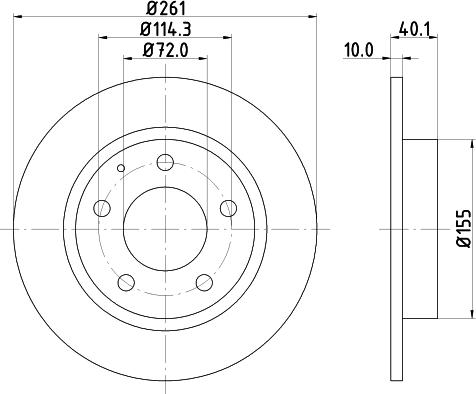 HELLA 8DD 355 103-231 - Kočioni disk www.molydon.hr