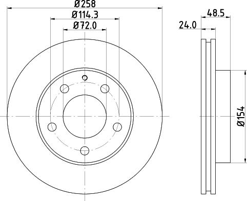 HELLA 8DD 355 103-221 - Kočioni disk www.molydon.hr