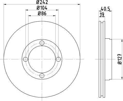 HELLA 8DD 355 103-271 - Kočioni disk www.molydon.hr