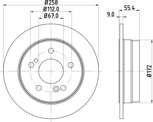 HELLA 8DD 355 102-991 - Kočioni disk www.molydon.hr