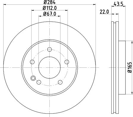 HELLA 8DD 355 102-972 - Kočioni disk www.molydon.hr