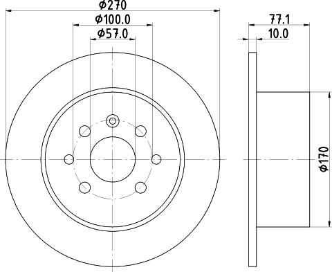 HELLA 8DD 355 102-481 - Kočioni disk www.molydon.hr