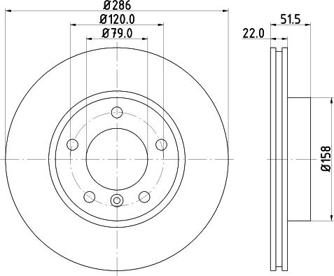 HELLA 8DD 355 102-581 - Kočioni disk www.molydon.hr